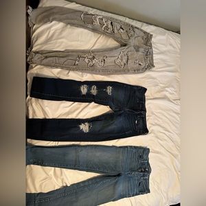 American Eagle skinny/mom jeans size 0